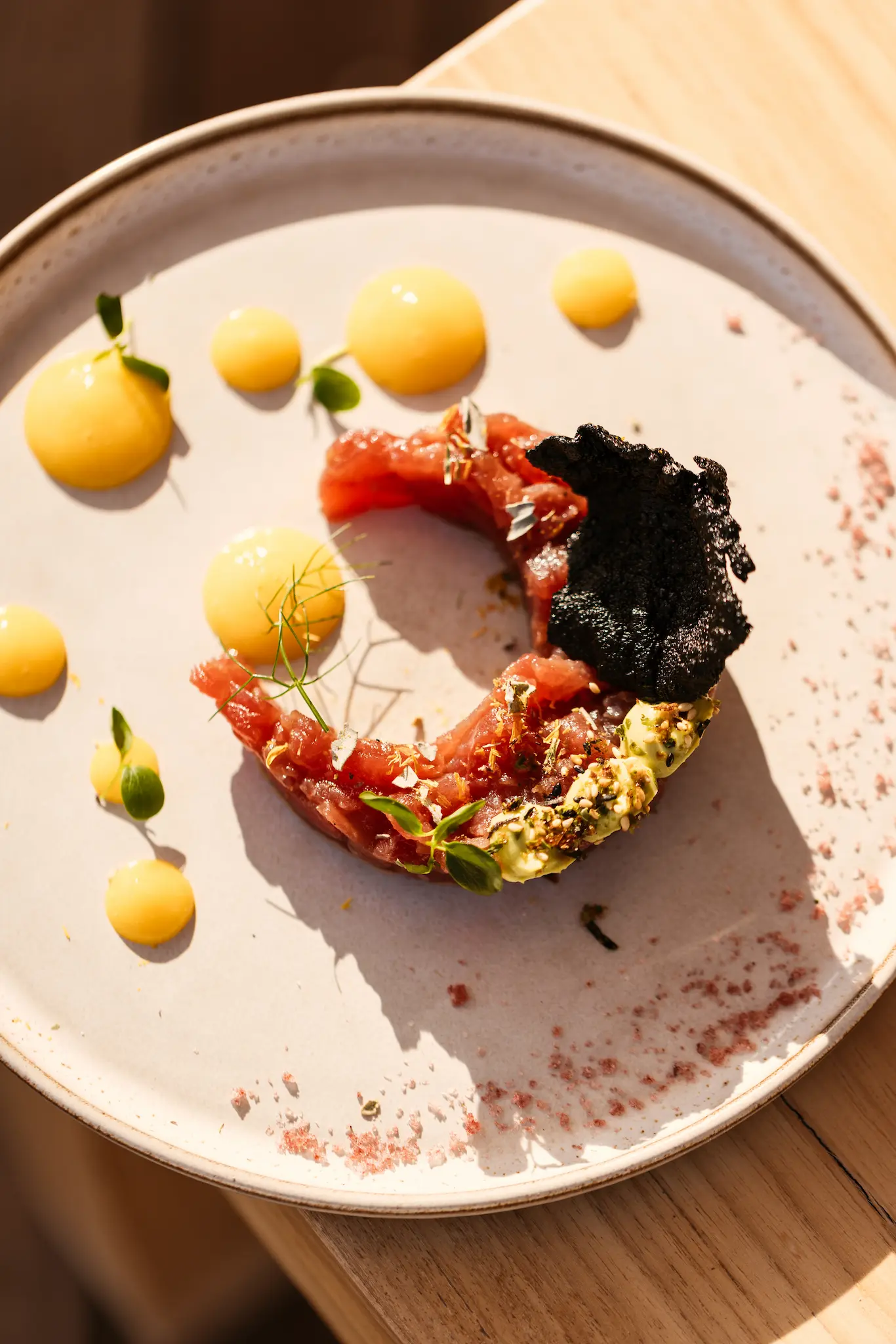 Dish from the Mediterranean menu at Elements Ibiza