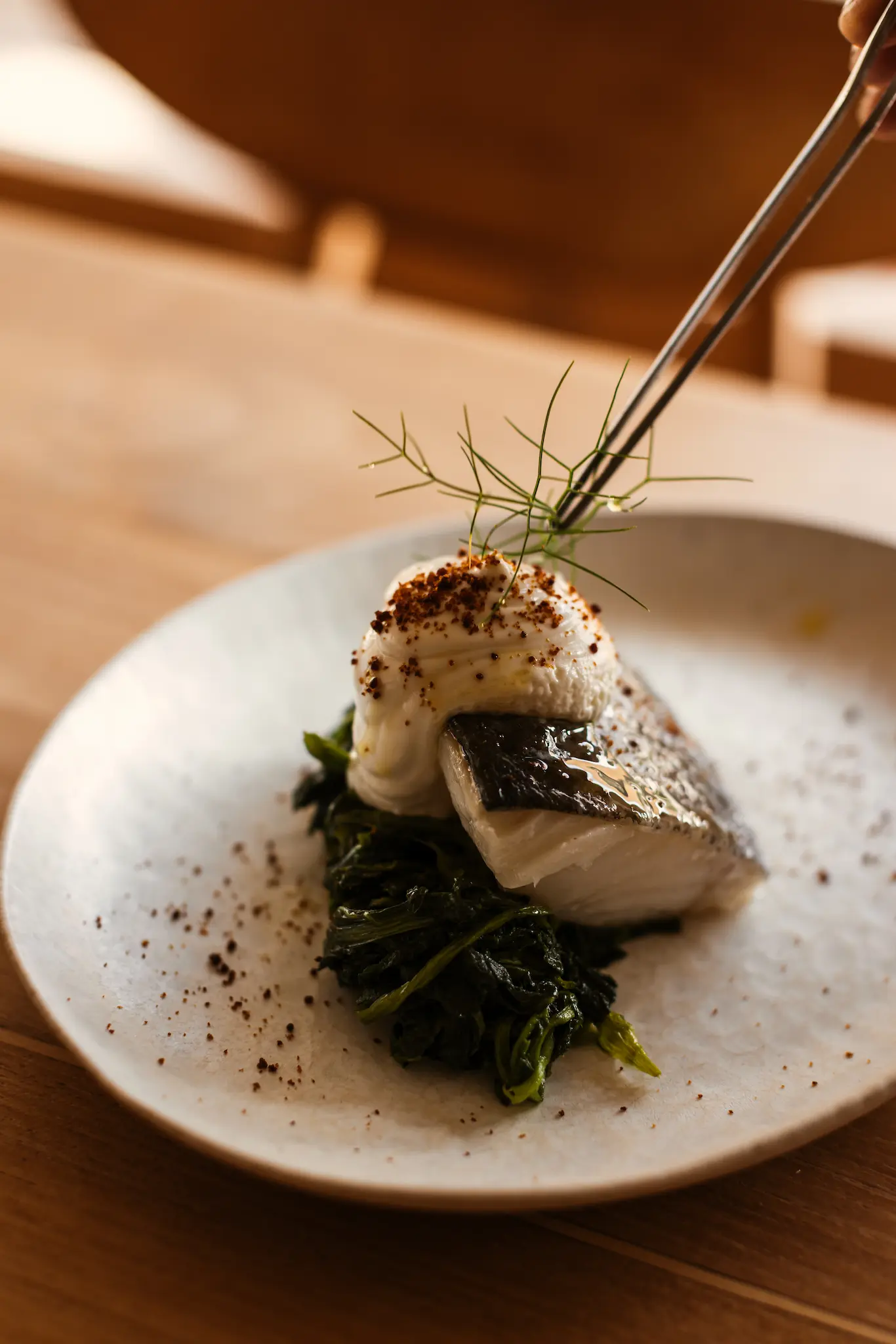 Dish from the Mediterranean menu at Elements Ibiza