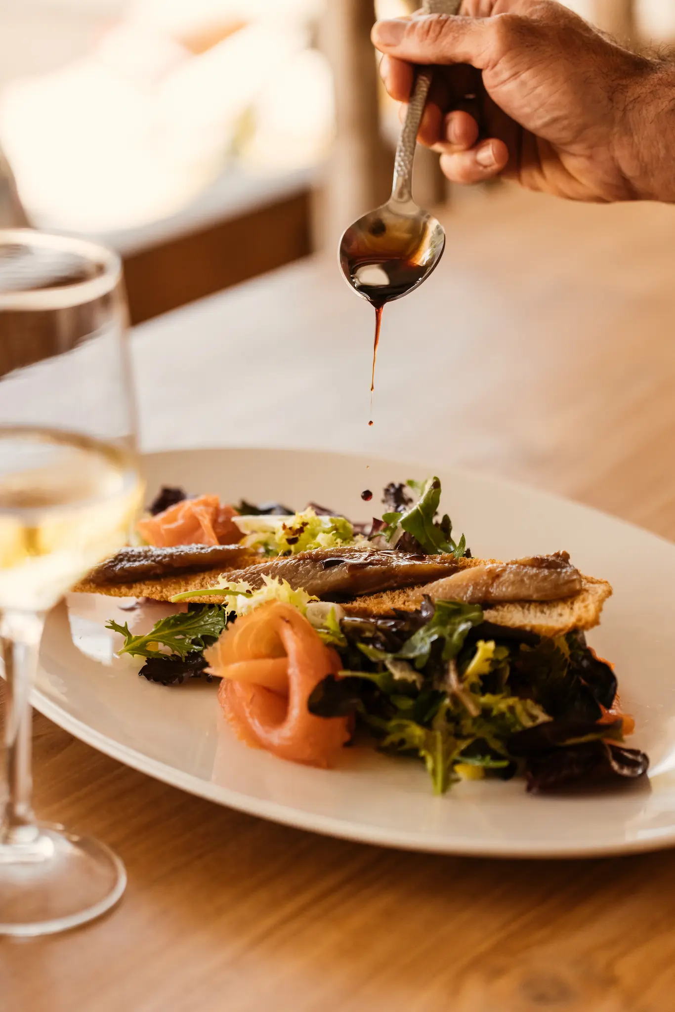 Dish from the Mediterranean menu at Elements Ibiza